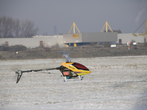 Macht sich genial über dem Schnee